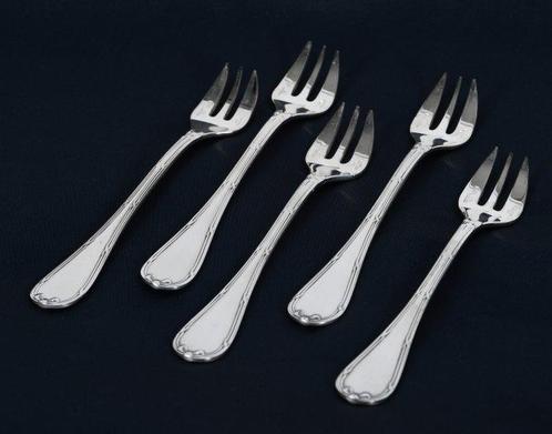 Mooi lot van 12 antieke Christofle Visvorken model Rubans., Antiek en Kunst, Antiek | Meubels | Tafels