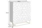 Massief houten highboard VULCANO 120cm bruin mangohout met, Huis en Inrichting, Kasten | Dressoirs, Ophalen of Verzenden, Nieuw