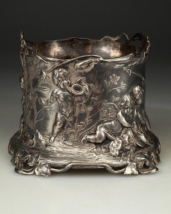 WMF / Geislingen - Flessenonderzetter - Verzilverd, Antiek en Kunst, Kunst | Designobjecten