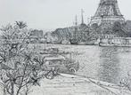 Jean Carzou (1907-2000) - Le quai de Passy, la Tour Eiffel,