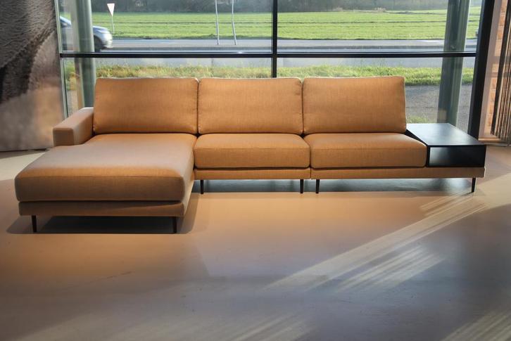 OUTLET! Cartel Living Flex Lounge met kastje stof Blend zand, Huis en Inrichting, Banken | Bankstellen, Nieuw, Hout, Stof, Ophalen of Verzenden