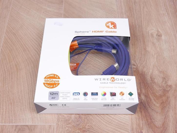 Wireworld Sphere HDMI 2.0 18 Gbps UltraHD 4K Superior 3D dig, Audio, Tv en Foto, Audiokabels en Televisiekabels, Overige kabels