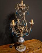 Tafellamp - Brons, Hout, Murano-glas, Antiek en Kunst