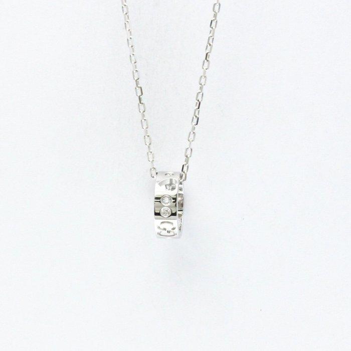 Gucci - Ketting met hanger - 18 karaat Witgoud, Sieraden, Tassen en Uiterlijk, Antieke sieraden