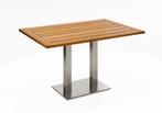 Niehoff Bistro Tafel Roestvrij Staal Teak 68x68 - 140x95 cm, Ophalen of Verzenden, Nieuw