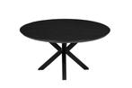 Salontafel Mangohout Tess Rond 70 Zwart, Huis en Inrichting, Tafels | Salontafels, Verzenden, Rond, Nieuw, Industriële meubels