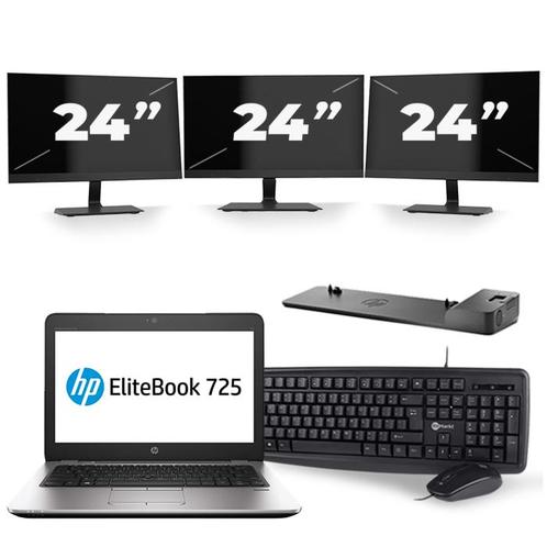 HP EliteBook 725 G3 - AMD PRO A8-8600B - 12 inch - 8GB RAM -, Computers en Software, Windows Laptops, Zo goed als nieuw, Verzenden