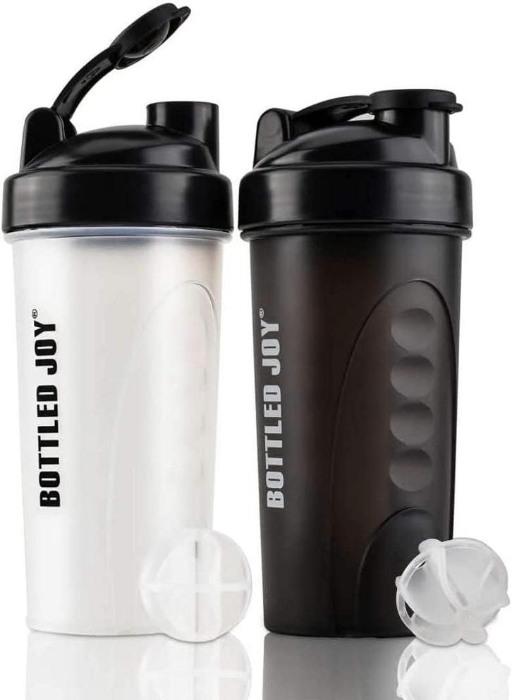 Premium Shaker Fles Set (2 Stuks) - Food Grade PP,, Huis en Inrichting, Keuken | Keukenbenodigdheden, Nieuw, Verzenden