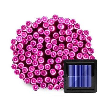Kerstboomverlichting - 12 Meter - Zonne-energie - Roze beschikbaar voor biedingen