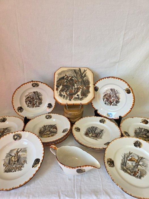 Porcelaine de Limoges LIMCOLOR - Réalisé par P.C, Antiek en Kunst, Antiek | Meubels | Tafels