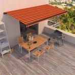 vidaXL Luifel handmatig uittrekbaar 600x350 cm oranje en, Tuin en Terras, Zonneschermen, Verzenden, Nieuw
