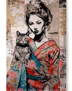 Ksavera - Japanese geisha DS0504 - XXL canvas - 120cm