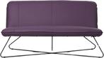 - Toledo leer Paars | Maand actie, Huis en Inrichting, Ophalen of Verzenden, Rechte bank, Minder dan 150 cm, Modern