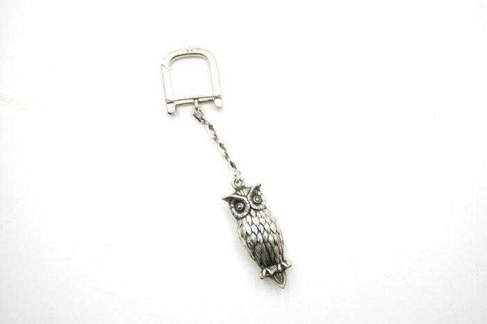 Figuur - Owl Keychain - .925 zilver, Antiek en Kunst, Antiek | Goud en Zilver