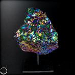 Zeer zeldzame regenboogaura-amethist - kwarts op stand-