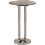 Bijzettafel - Trion Azad - Rond - 38cm - Zilver - Metaal, Ophalen of Verzenden, Nieuw, Overige materialen