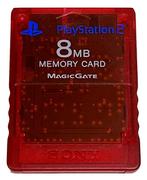 Sony Memory Card 8MB-Rood/Transparant (PlayStation 2), Ophalen of Verzenden, Zo goed als nieuw