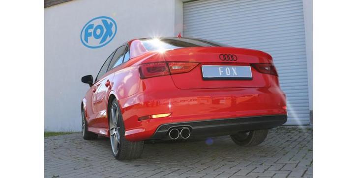FOX Audi A3 - 8V sedan met S-Line einddemper - 2x80 type 1, Auto-onderdelen, Uitlaatsystemen, Nieuw, Verzenden