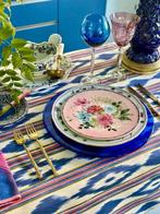 Veelkleurig tafelkleed met ikat-stijl print voor grote