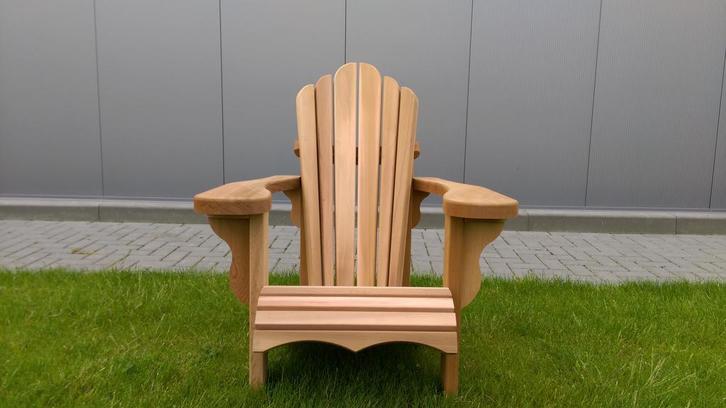 Adirondack Red Cedar knotty Comfort Stoelenset - tuinstoel, Tuin en Terras, Tuinstoelen, Nieuw, Hout, Ophalen of Verzenden