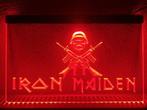 Iron maiden neon bord lamp LED verlichting reclame lichtbak, Verzamelen, Verzenden, Nieuw
