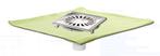 Afvoerput | RVS | Zandhuid | 146 x 146 mm HorecaTraders, Verzenden, Nieuw in verpakking