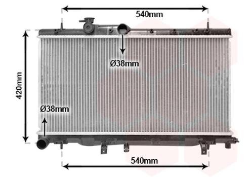 RADIATOR VOOR SUBARU IMPREZA 2001-2002 45111AE010, Auto-onderdelen, Airco en Verwarming, Nieuw, Ophalen of Verzenden