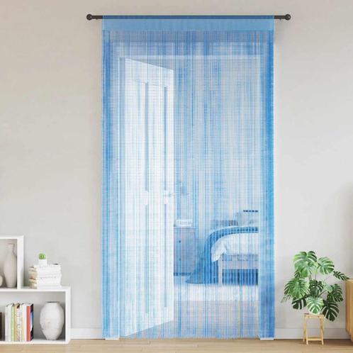 vidaXL Koordgordijnen 2 st 140x250 cm lichtblauw, Huis en Inrichting, Stoffering | Gordijnen en Lamellen, Blauw, Nieuw, Verzenden