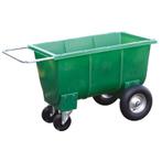 Halfpipe voerwagen 350 liter groen, Dieren en Toebehoren, Stalling en Weidegang