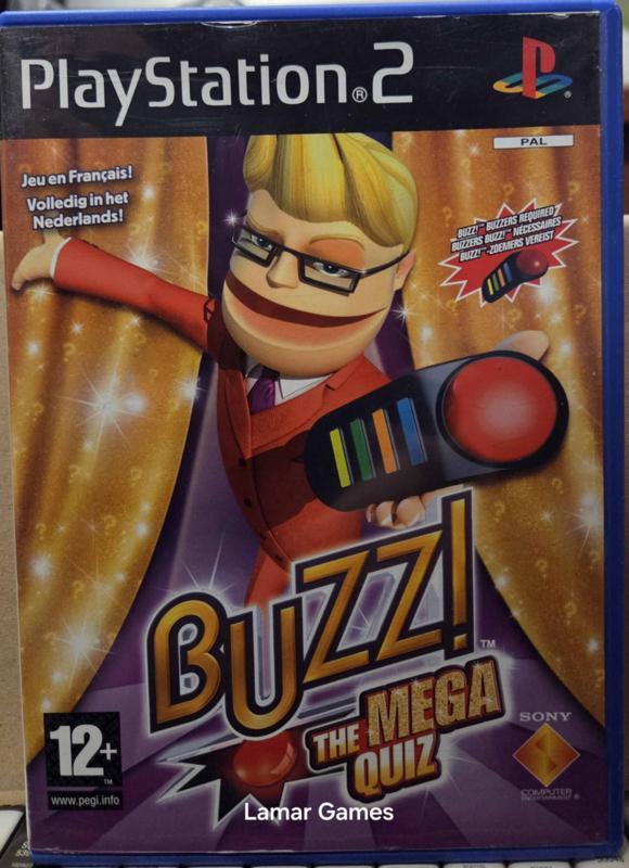 Buzz The Mega Quiz (ps2 used game), Spelcomputers en Games, Games | Sony PlayStation 2, Zo goed als nieuw, Ophalen of Verzenden