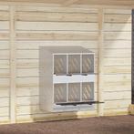 vidaXL Kippennestkast met 6 vakken gegalvaniseerd metaal, Verzenden, Nieuw