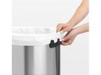 Brabantia Touch Bin Prullenbak - 60 liter - Matt Steel, Verzenden, Zo goed als nieuw
