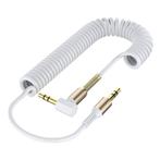 Gekrulde 3.5mm AUX Kabel Verguld - Audio Jack - 1.8 Meter -, Verzenden, Nieuw