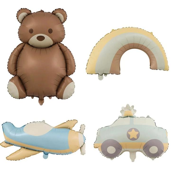 Grote Folie ballonnen set met beer,vliegtuig,regenboog,auto, Kinderen en Baby's, Kinderkamer | Inrichting en Decoratie, Overige typen