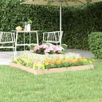 vidaXL Plantenbak 110x110x27 cm massief grenenhout, Tuin en Terras, Bloembakken en Plantenbakken, Minder dan 30 cm, 100 cm of meer