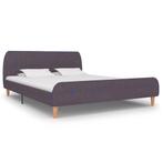 vidaXL Bedframe zonder matras stof taupe 150x200 cm, Huis en Inrichting, Slaapkamer | Bedden, Verzenden, Overige maten, 200 cm