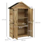 TRUUSK Tuinkast, 0,43m² Houten Gereedschapsschuur, Tuinhuis, Verzenden, Nieuw