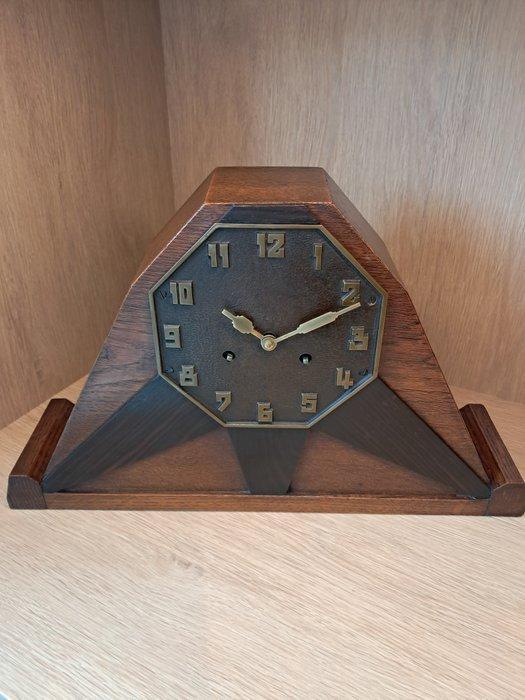 Pendule - Art Deco - Eik - 1920-1930, Antiek en Kunst, Antiek | Klokken