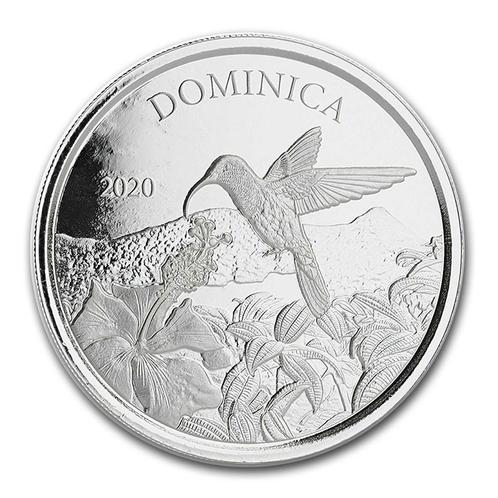 EC8 - Dominica Hummingbird 1 oz 2020 (25.000 oplage), Postzegels en Munten, Munten | Amerika, Zuid-Amerika, Losse munt, Zilver