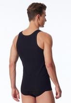 Schiesser - Maat XXL Authentic 2P Heren Onderhemd - Zwart, Kleding | Heren, Ondergoed, Verzenden