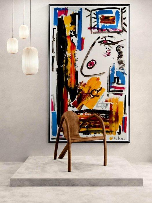 Luc Mora - Mlle abstract Blue - XXL, Antiek en Kunst, Kunst | Designobjecten