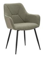 STOEL VICENZA GROEN SET 2 STUKS CM 58X63X85,5, Huis en Inrichting, Stoelen, Ophalen of Verzenden, Nieuw