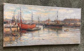 Evert Moll (1878-1955) - Binnenhaven van Scheveningen beschikbaar voor biedingen