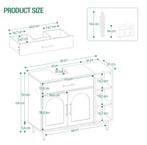 Badkamermeubel met Wastafel en Open Vakken, Verzenden, Nieuw
