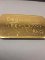 100 gram Degussa Goudbaar, Postzegels en Munten, Edelmetalen en Baren, Goud, Verzenden