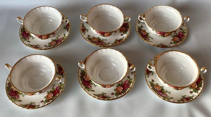 Royal Albert - Kop en schotel (6) - Old Country Rose, Antiek en Kunst, Antiek | Meubels | Tafels