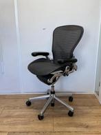 Herman Miller Aeron Chrome Incl. Posturefit - Nieuw 1800,00, Verzenden, Zwart, Zo goed als nieuw, Bureaustoel