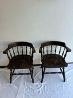 Stoel (2) - Zeldzame Engelse Stoelen ca. 1840 – Donkerhout, Antiek en Kunst