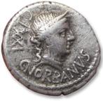 Romeinse Republiek. C. Norbanus, 83 v.Chr.. Zilver Denarius,