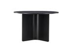 Ronde Eettafel Tyson Ø120 cm Eikenhout Zwart Fineer Jorn, Huis en Inrichting, Verzenden, Nieuw